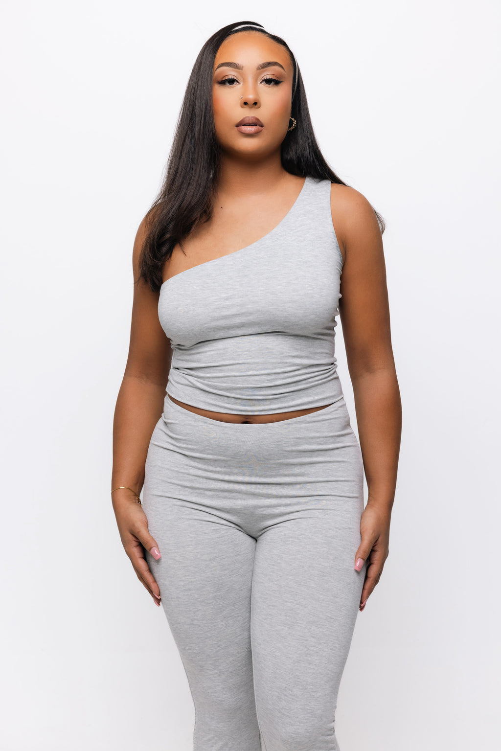 One shoulder matching set