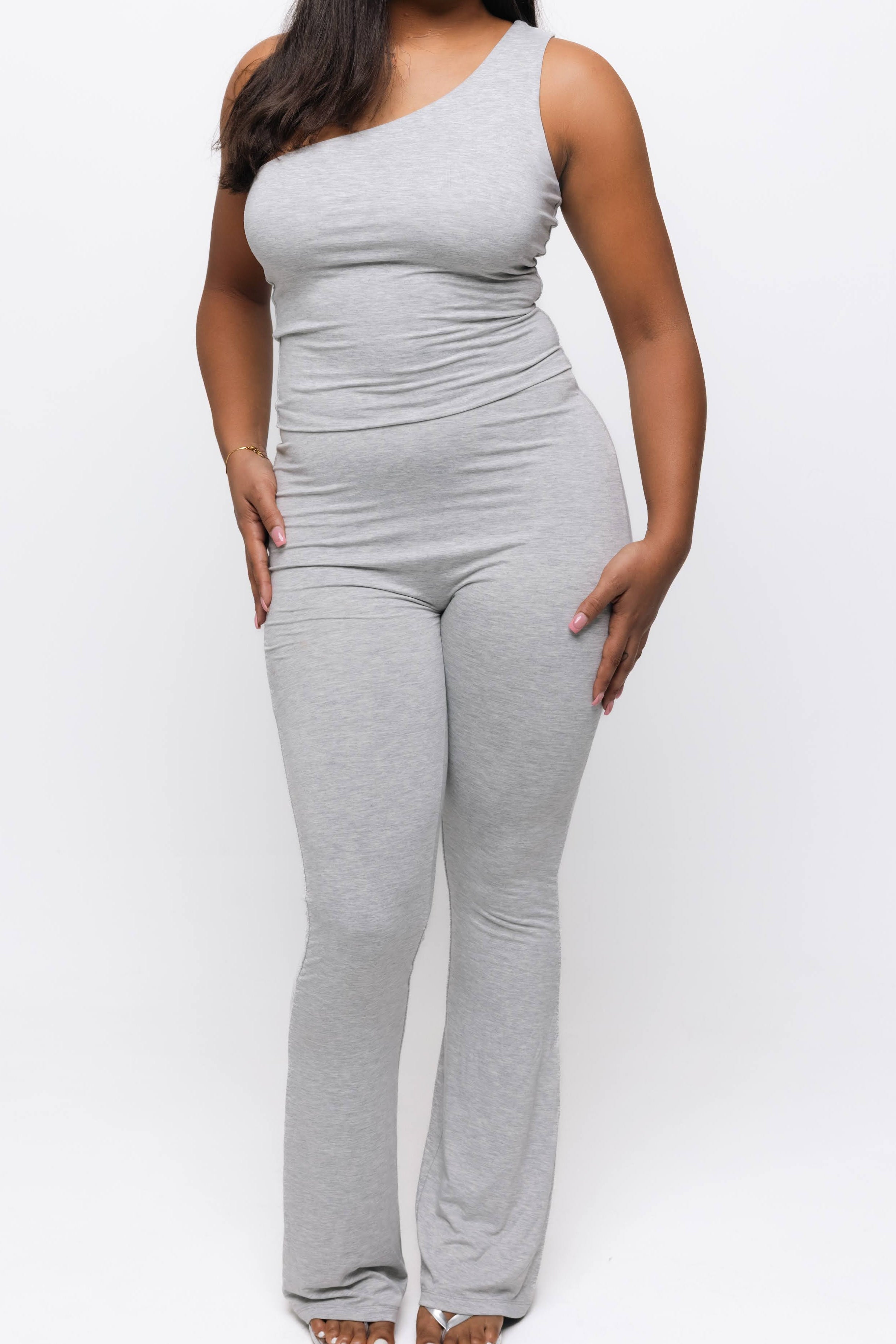 One shoulder matching set